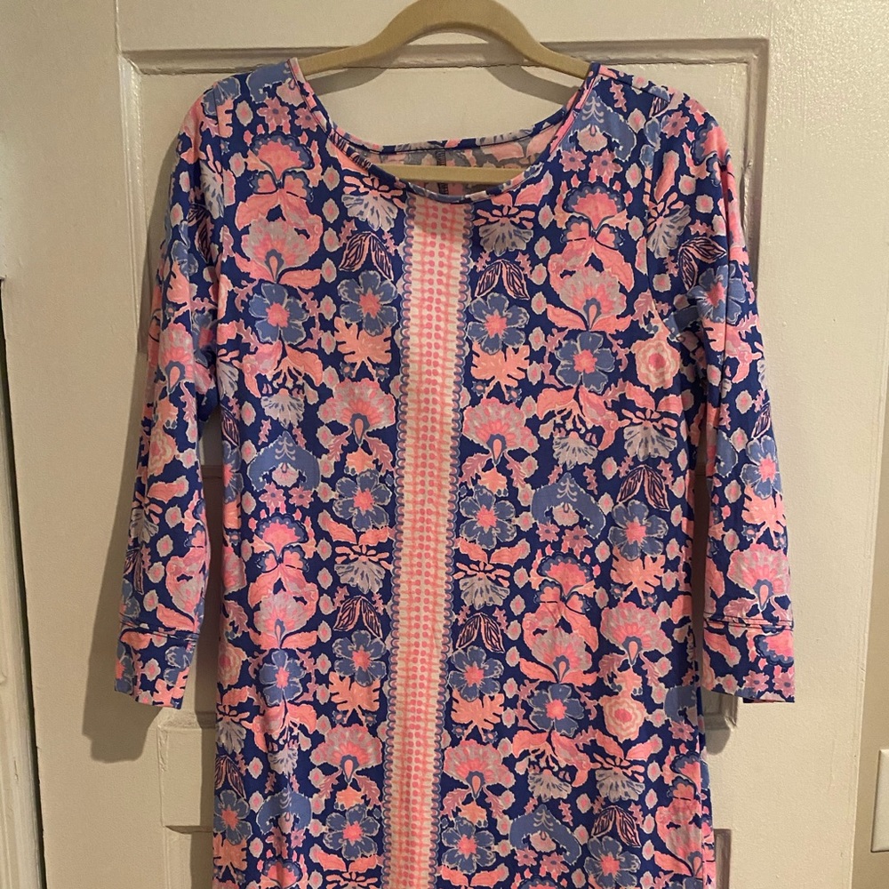 Lilly Pulitzer 3/4 sleeve tshirt dress size L